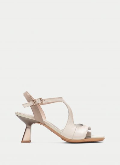 Hispanitas Sandalia Tacón Danielle Taupe Latte