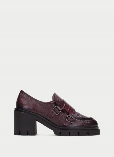 Hispanitas Zapatos Con Hebilla Zurich Vino