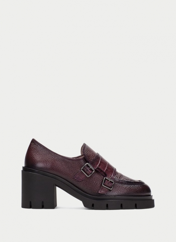 Hispanitas Zapatos Con Hebilla Zurich Vino