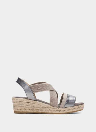 Hispanitas Espadrilles Yute Plata Gris Hispanitas Espadrilles Yute Plata Gris