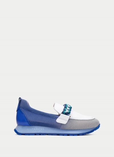 Hispanitas Mocasín Sport Kansas Azul Blanco