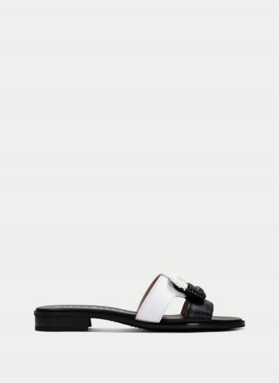 Hispanitas Sandalia Plana Yakarta Negro Blanco