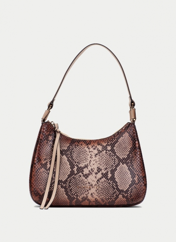 Hispanitas Bolso De Hombro Python Taupe