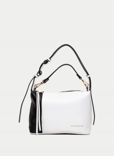 Hispanitas Bolso de Hombro blanco negro
