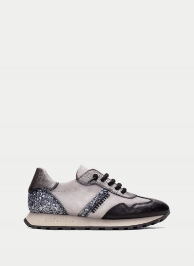 Hispanitas Deportivo Loira Negro Gris Glitter
