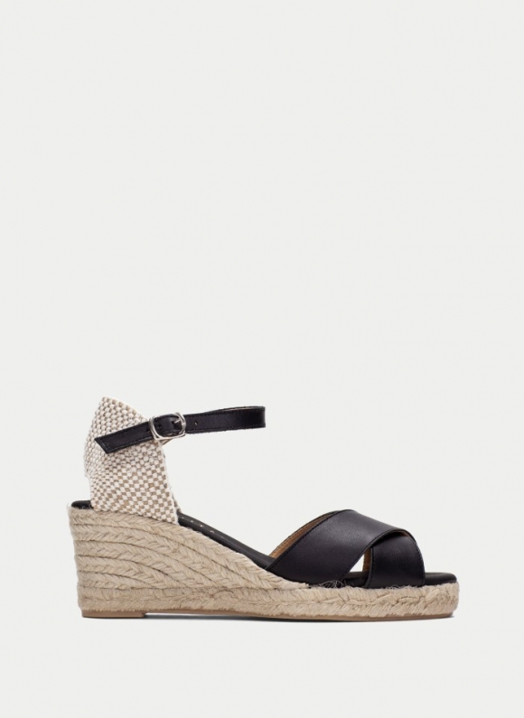 Hispanitas Espadrilles Yute Negro Hispanitas Espadrilles Yute Negro