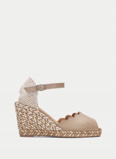 Hispanitas Espadrilles Yute Taupe