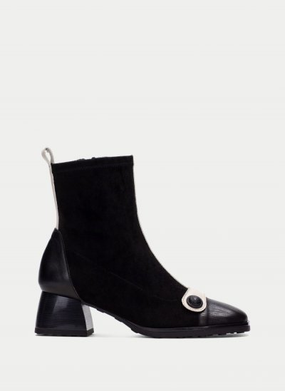 Hispanitas Botín Marsella Negro Crema