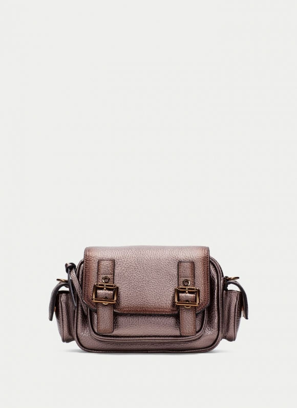 Hispanitas Bolso De Hombro Taupe Metalizado Hispanitas Bolso De Hombro Taupe Metalizado