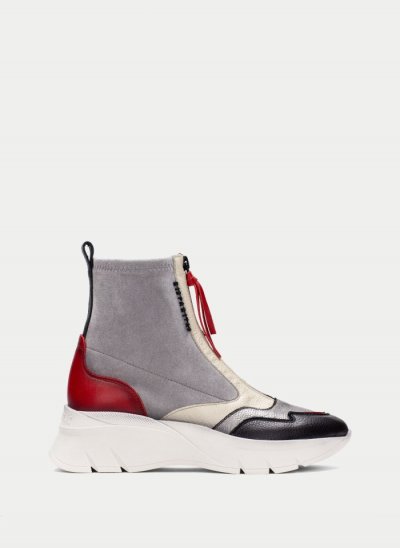 Hispanitas Botin Sport Helsinki Negro Gris Rojo