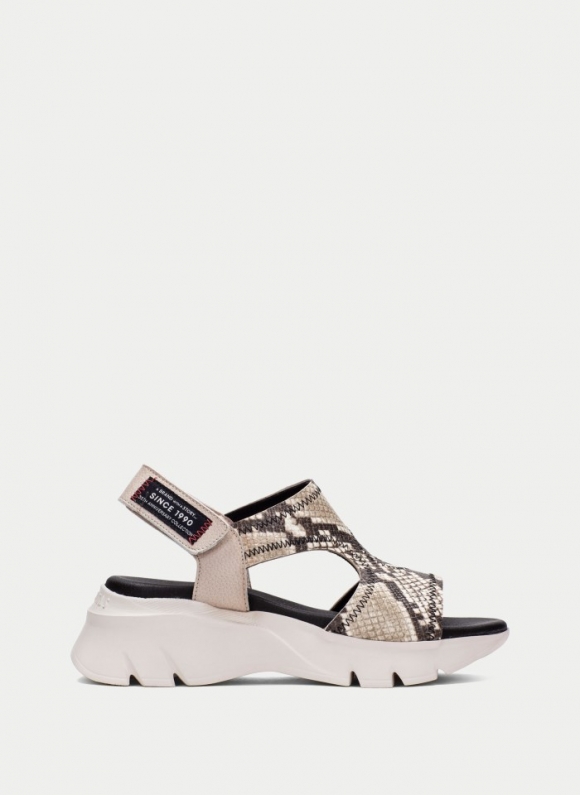 Hispanitas Sandalia Sport Dakar Python Taupe