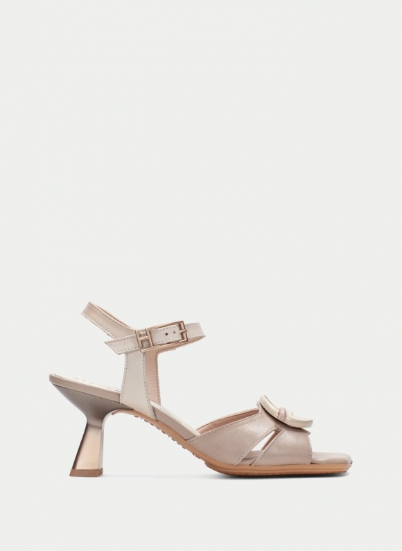 Hispanitas Sandalia Tacón Danielle Taupe Latte