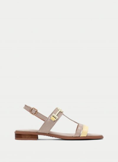 Hispanitas Sandalia Plana Yakarta Banana Taupe