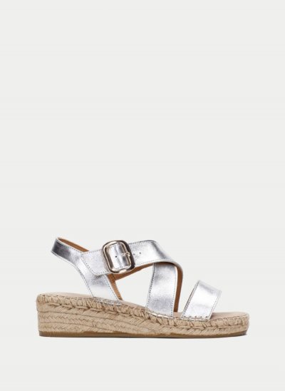 Hispanitas Espadrilles Yute Plata Hispanitas Espadrilles Yute Plata