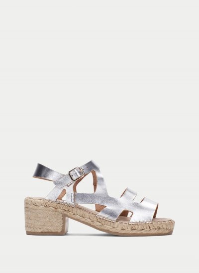 Hispanitas Espadrilles Yute Plata