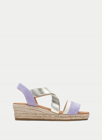 Hispanitas Espadrilles Yute Malva Oro Hispanitas Espadrilles Yute Malva Oro