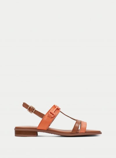 Hispanitas Sandalia Plana Yakarta Cuero Coral