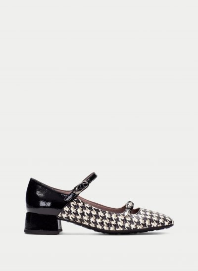 Hispanitas Mary Jane Oporto Negro Blanco