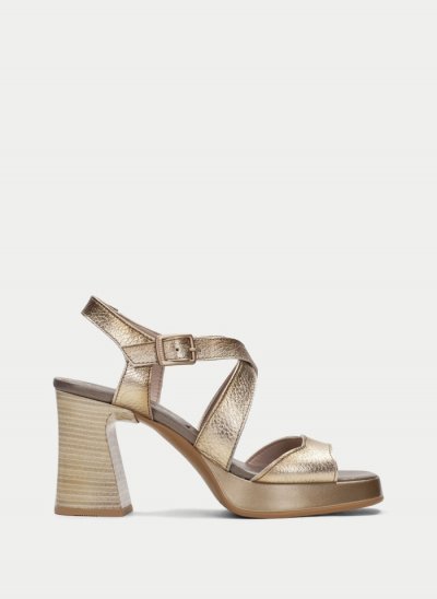 Hispanitas Sandalia Tacón Tahiti Oro