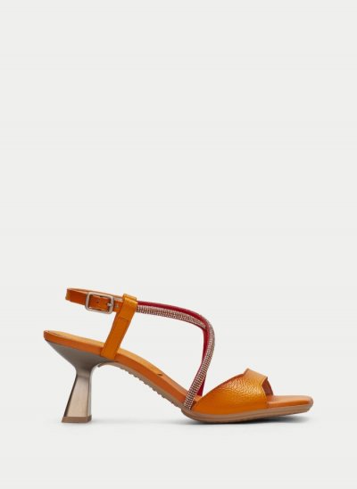 Hispanitas Sandalia Tacón Danielle Naranja