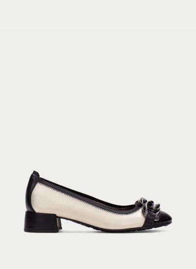 Hispanitas Bailarina Tacon Oporto Negro Crema