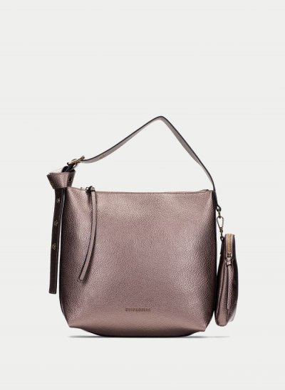 Hispanitas Hobo Taupe Metalizado Hispanitas Hobo Taupe Metalizado