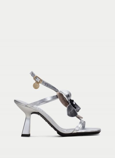 Hispanitas Sandalia Tacón Goya Plata