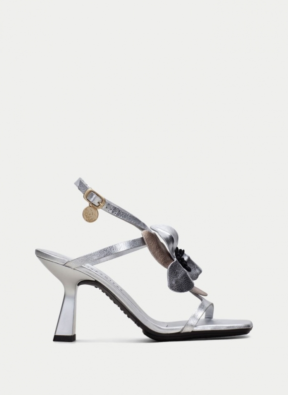 Hispanitas Sandalia Tacón Goya Plata