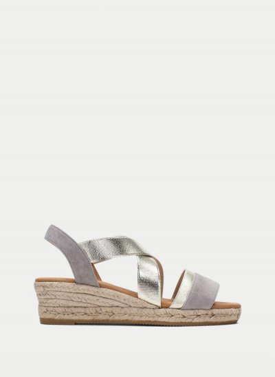 Hispanitas Espadrilles Yute Gris Oro Hispanitas Espadrilles Yute Gris Oro