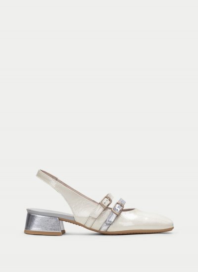 Hispanitas Zapato Plano Aruba Crema Plata