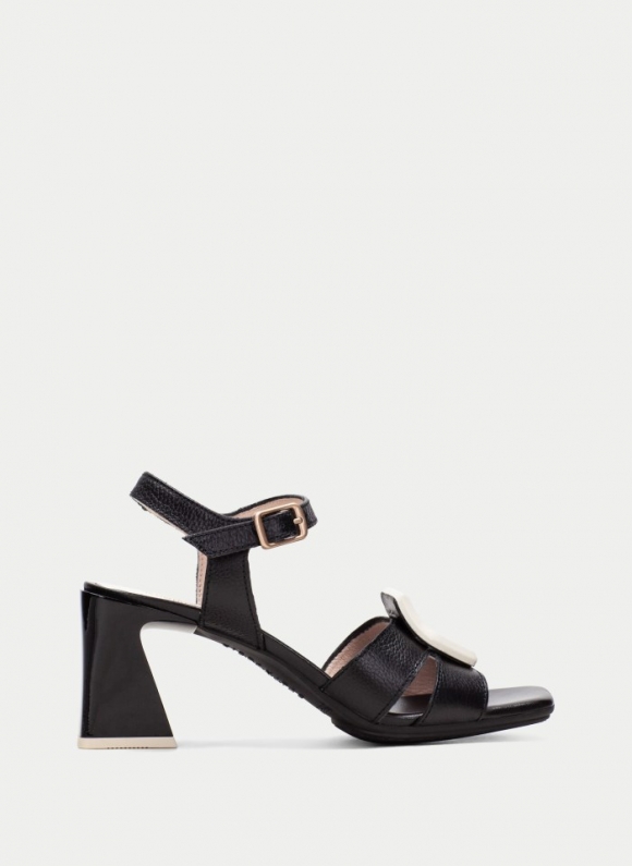 Hispanitas Sandalia Tacón Mallorca Negro