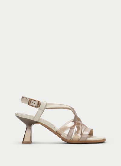 Hispanitas Sandalia Tacón Danielle Piedra Crema