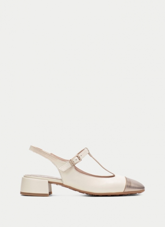 Hispanitas T Strap Oporto Latte Cava