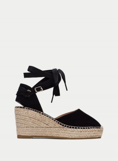 Hispanitas Espadrilles Yute Negro Hispanitas Espadrilles Yute Negro