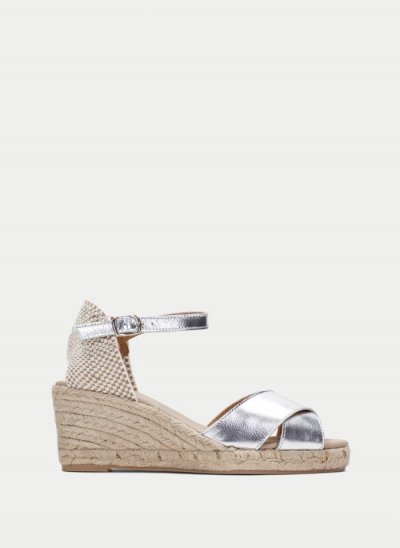 Hispanitas Espadrilles Yute Plata