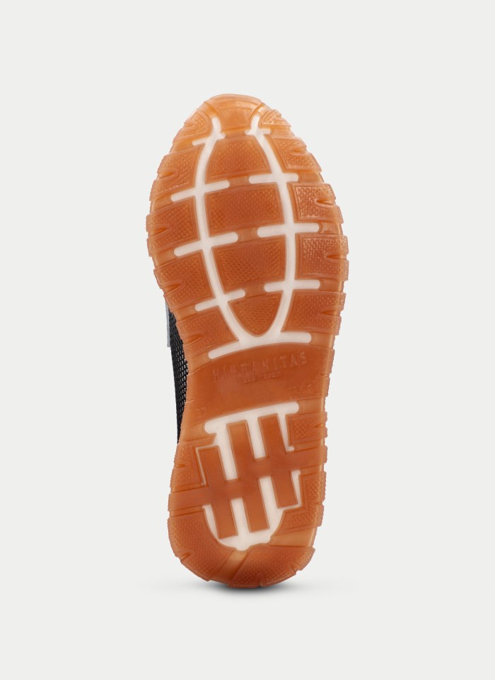 Hispanitas Mocasín Sport Kansas Negro Blanco