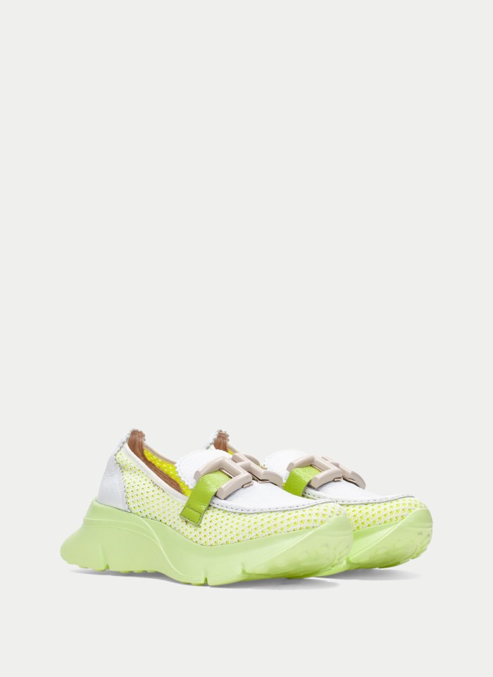 Hispanitas Mocasín Sport Hawai Blanco Kiwi