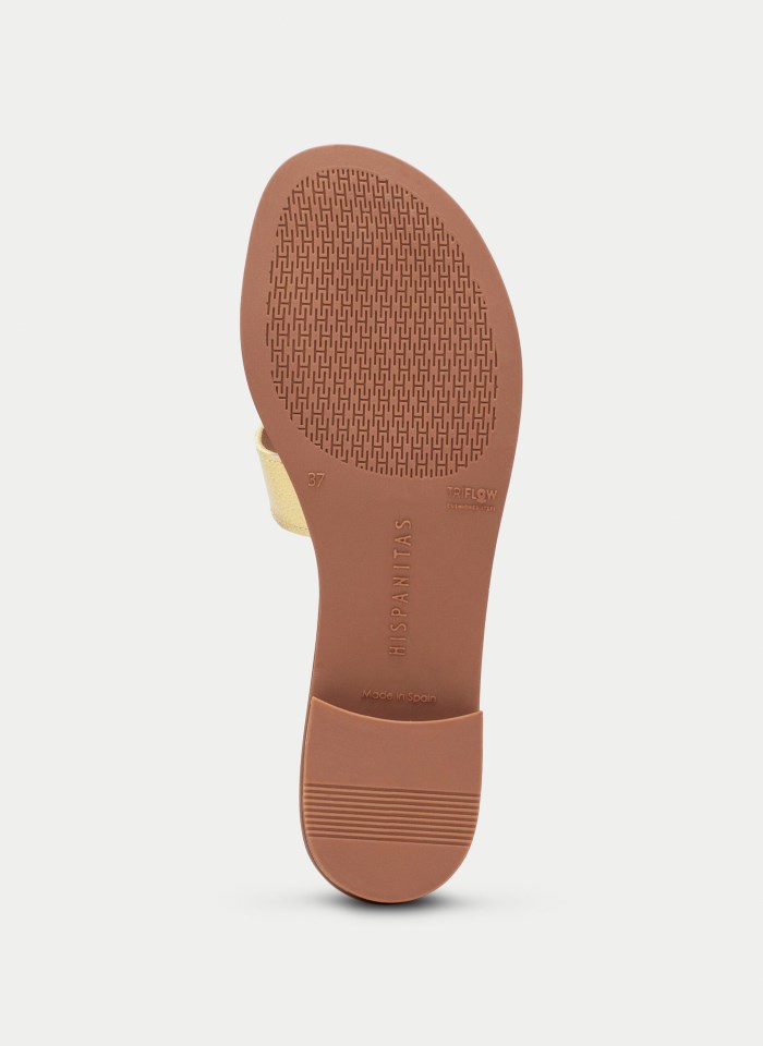 Hispanitas Sandalia Plana Yakarta Banana Taupe