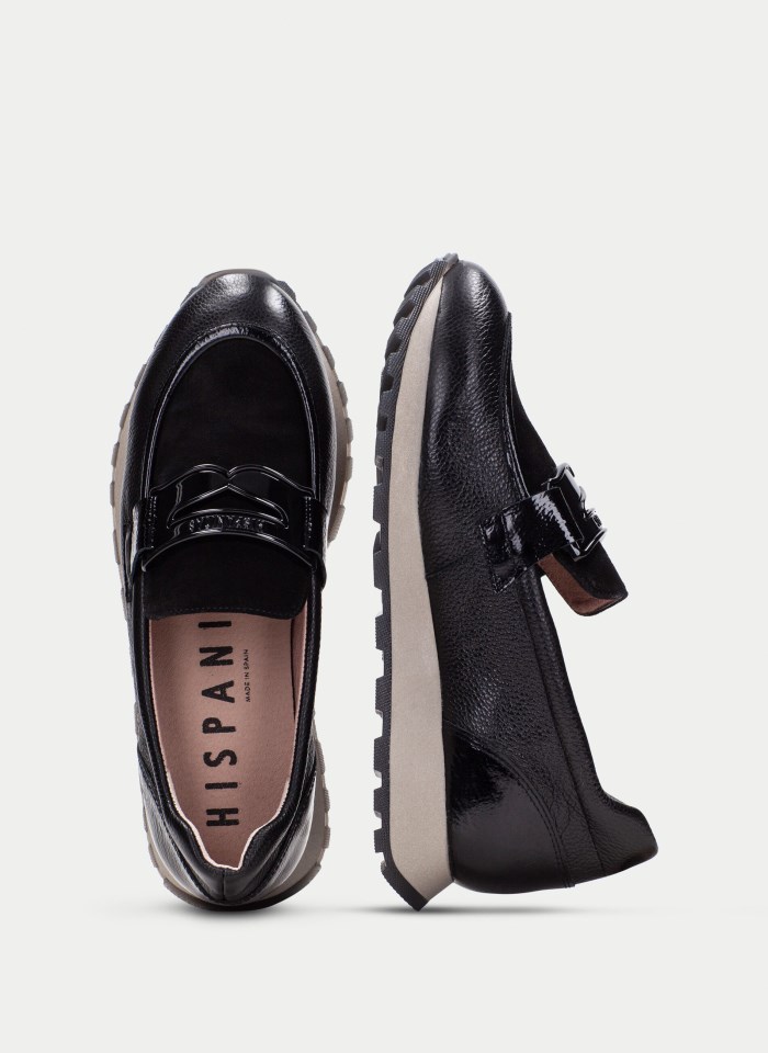 Hispanitas Mocasín Sport Loira Negro