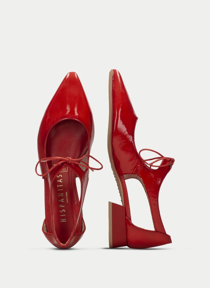 Hispanitas Zapato Plano Dali Rojo