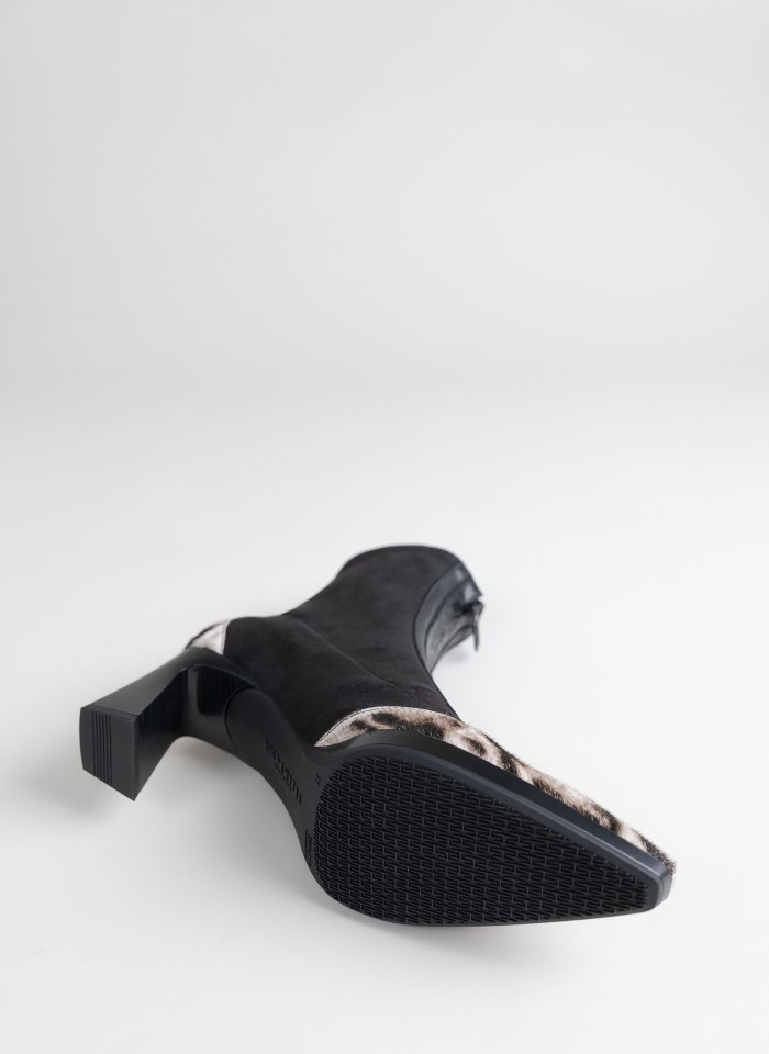 Hispanitas Botín Atlanta Leopardo Blanco Negro