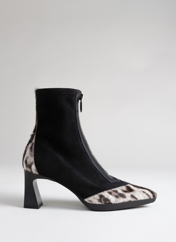 Hispanitas Botín Atlanta Leopardo Blanco Negro