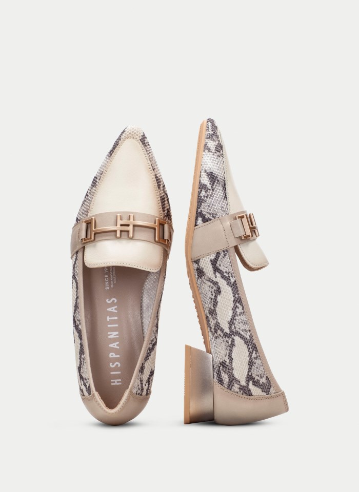 Hispanitas Mocasín Dali Python Taupe