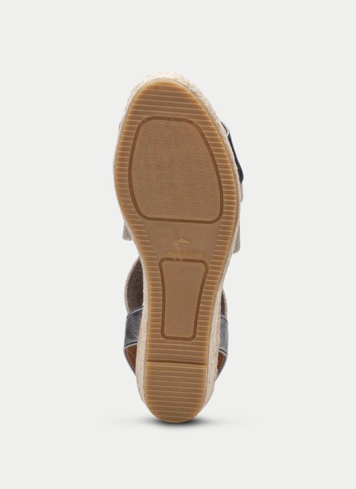 Hispanitas Espadrilles Yute Plata Gris