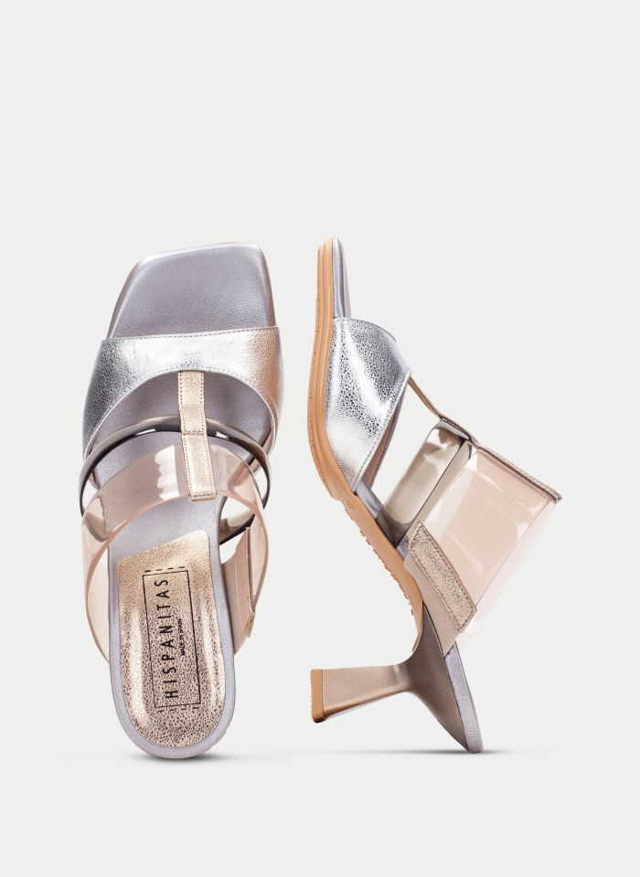 Hispanitas Sandalia Destalonada Danielle Plata Oro