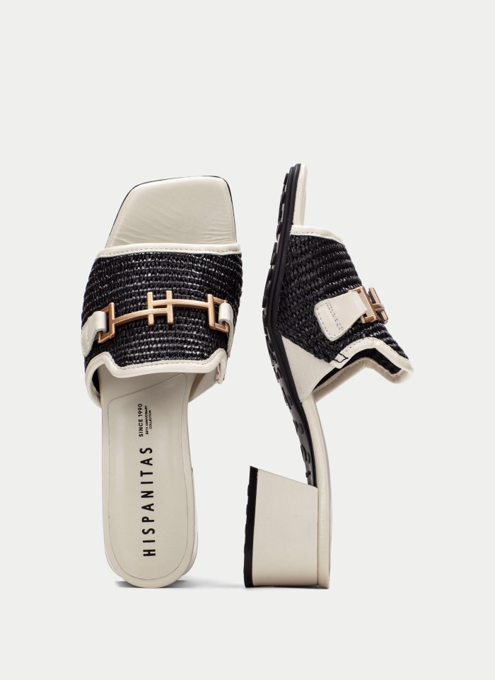 Hispanitas Sandalia Destalonada Dallas Negro Latte