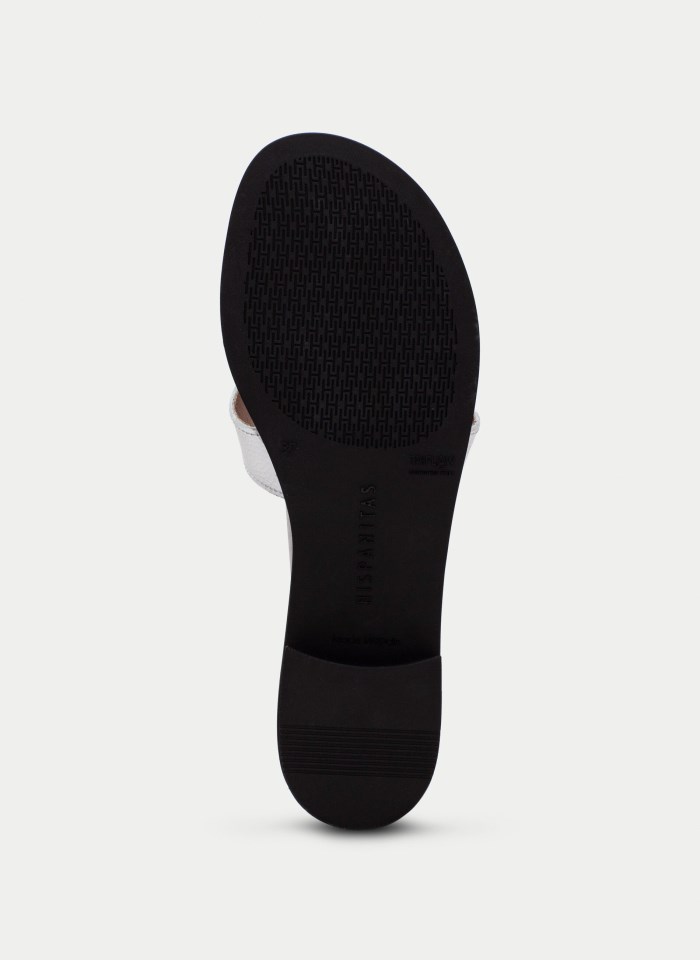 Hispanitas Sandalia Plana Yakarta Negro Blanco