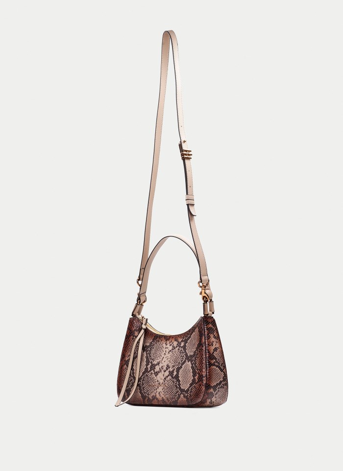 Hispanitas Bolso De Hombro Python Taupe