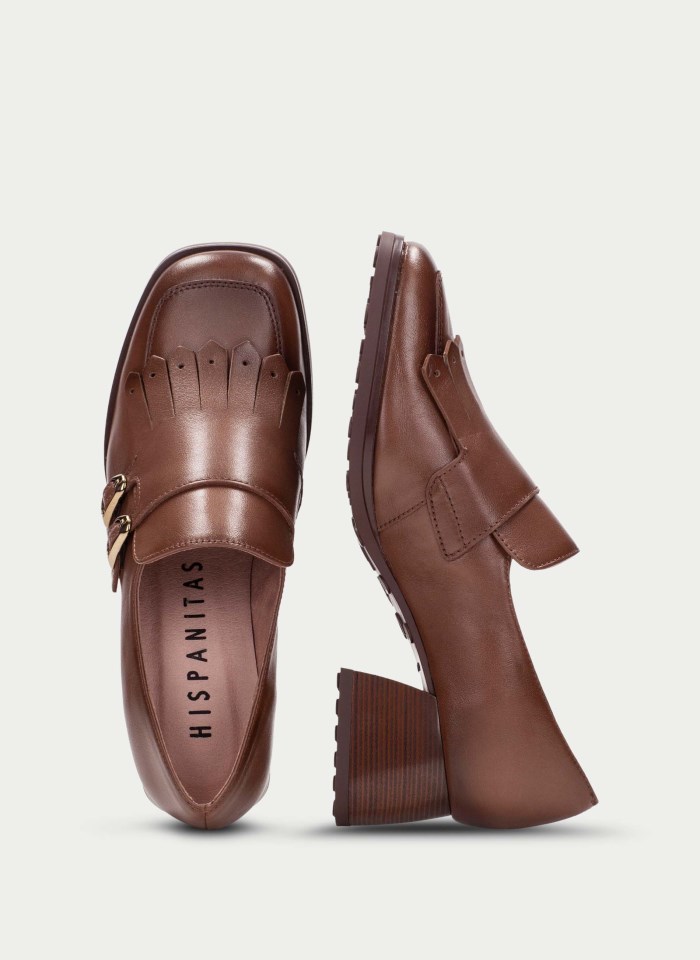 Hispanitas Zapatos Con Hebilla Marsella Avellana