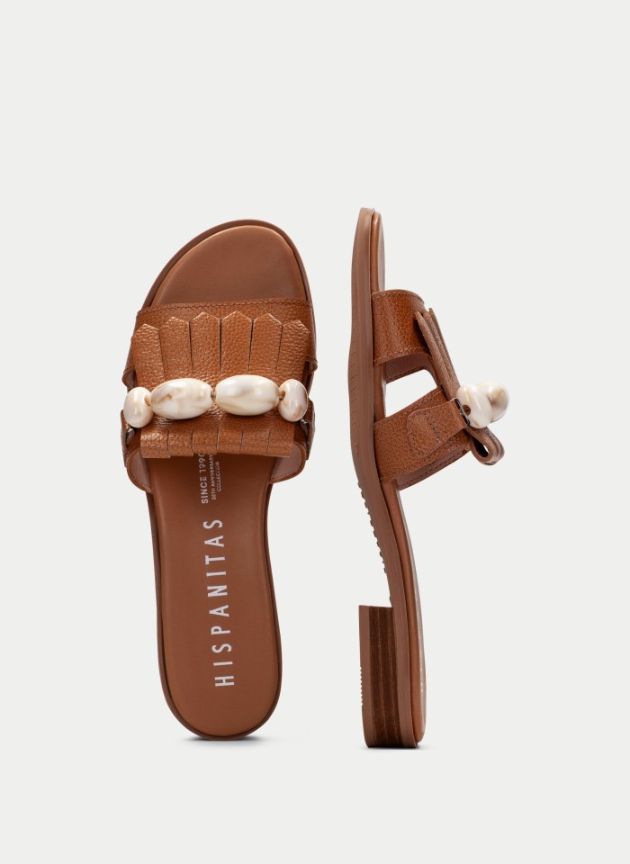 Hispanitas Sandalia Plana Yakarta Cuero